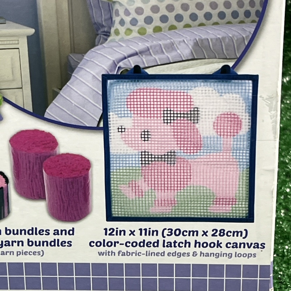 Latch Kits Poodle  3D Mini-Rug The Classic Latch Hook Craft Kit New - Picture 4 of 11
